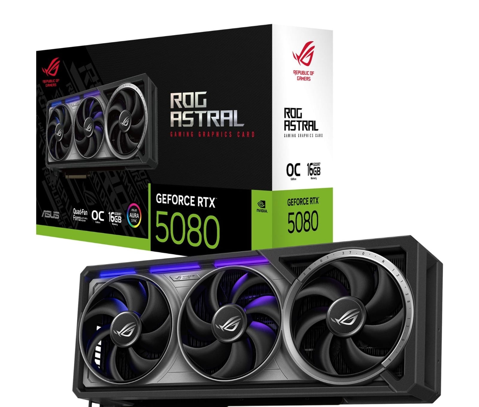 ASUS 華碩 ROG Astral GeForce RTX 5080 OC 超頻版 16GB GDDR7