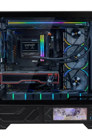 Valkyrie VK03-M M-MATX 背插機箱 - 6.2吋 IPS 觸按屏幕版 (黑 白)