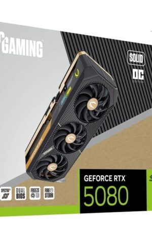 ZOTAC GAMING 索泰 GeForce RTX 5080 SOLID CORE OC 超頻版 16GB GDDR7 顯示卡(ZT-B50800J2-10P)